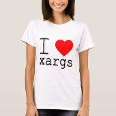 I ❤️ xargs t-shirt (Voorkant)