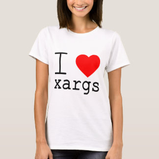 I ❤️ xargs t-shirt