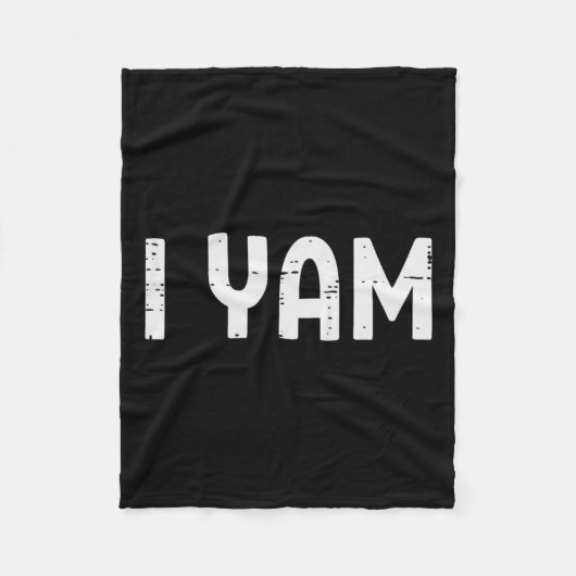 I Yam Funny Matching Couples Halloween Thanksgivin Fleece Deken (Voorkant)