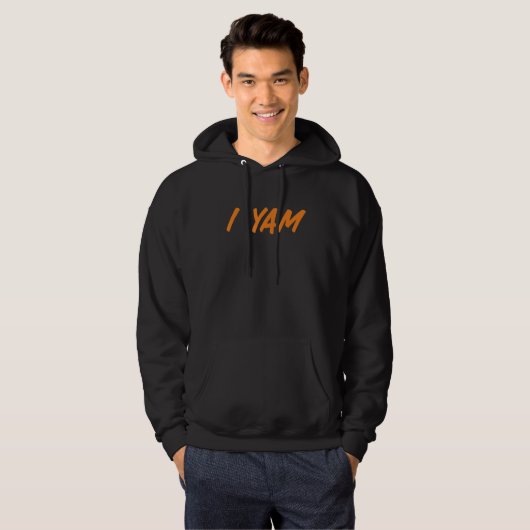 I yam my sweet potato for matching couple thanksgi hoodie (Voorkant volledig)