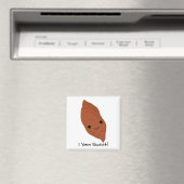 I Yam Sweet Cute kawaii Sweet Potato Magneet (Insitu (Vaatwasser))
