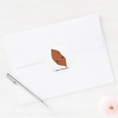 I Yam Sweet Cute kawaii Sweet Potato Ronde Sticker (Envelop)
