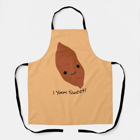 I Yam Sweet Cute kawaii Sweet Potato Schort (Voorkant)