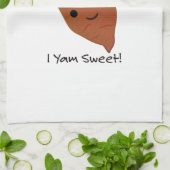 I Yam Sweet Cute kawaii Sweet Potato Theedoek (Gevouwen)