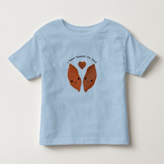 I Yam Sweet Cute Sweet Potato Kinder Shirts (Voorkant)