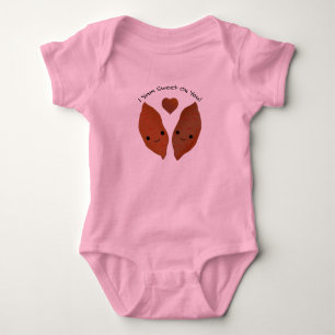 I Yam Sweet Cute Sweet Potato Romper