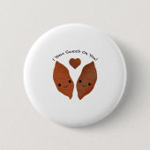 I Yam Sweet Cute Sweet Potato Ronde Button 5,7 Cm (Voorkant)