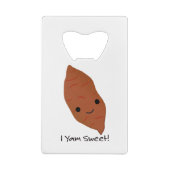 I Yam Sweet Potato Creditkaart Flessenopener (Achterkant)