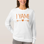 I Yam, Thanksgiving vrouwen T-shirt (Voorkant)
