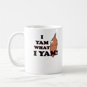 I Yam What I Yam beroemd gemaakt door Classic Funn Koffiemok