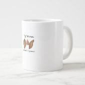 I Yam What I Yam Comical Cute Karma Lighthearted Grote Koffiekop (Voorkant rechts)
