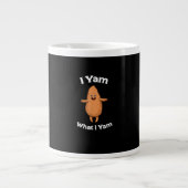 I Yam What I Yam - Dancing Sweet Potato Thanksgivi Grote Koffiekop (Voorkant)