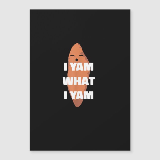 I Yam What I Yam - Dansende zoete aardappel dan (Voorkant)