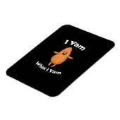 I Yam What I Yam - Dansende zoete aardappel Thanks Magneet (Linkerzijde)
