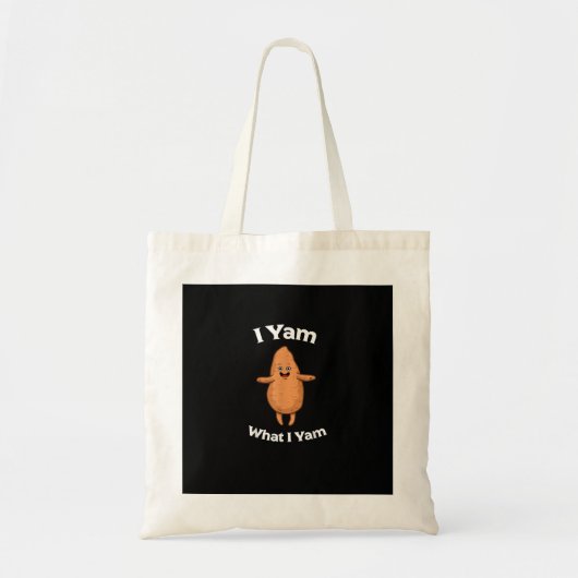 I Yam What I Yam - Dansende zoete aardappel Thanks Tote Bag (Voorkant)