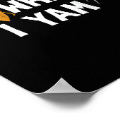 I Yam What I Yam Design - Sweet Potato Lover Desig Poster (Hoek)