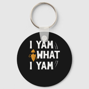 I Yam What I Yam Design - Sweet Potato Lover Desig Sleutelhanger