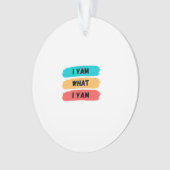 I Yam What I Yam Funny Classic Ornament (voorkant)