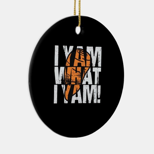 I Yam What I Yam Funny Quote Keramisch Ornament (Rechts)