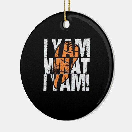 I Yam What I Yam Funny Quote Keramisch Ornament (Links)