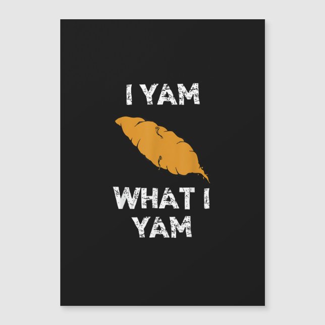 I Yam What I Yam Funny Thanksgiving (Voorkant)