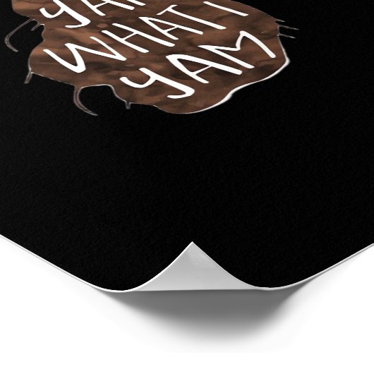 I Yam What I Yam - Ontwerp van de woordspeling Poster (Hoek)