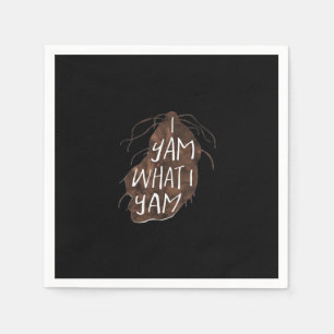 I Yam What I Yam - Ontwerp van de woordspeling Servet