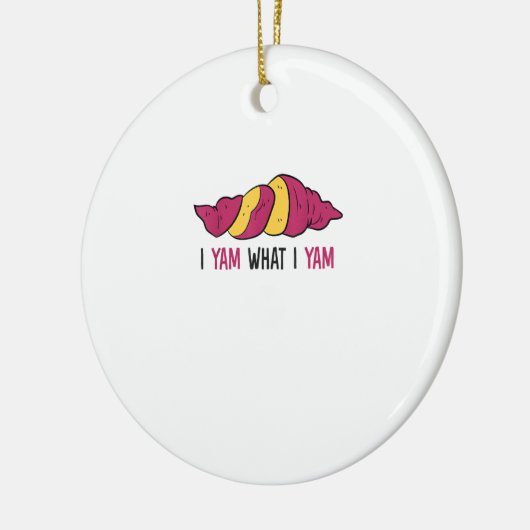 I Yam What I Yam Sweet Potato Keramisch Ornament (Links)