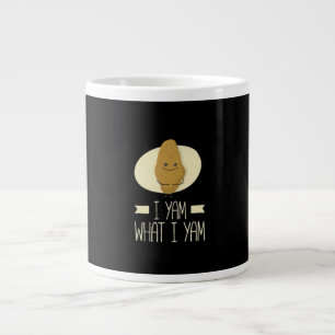 I Yam What I Yam - Zoete aardappel Thanksgiving Grote Koffiekop