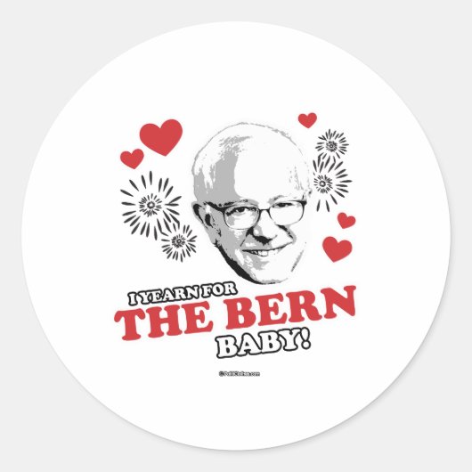 I Yearn voor de Bern-baby Ronde Sticker (Voorkant)