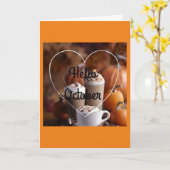 **I ZAL U ZORGEN NEMEN** HALLOWEEN LOVE KAART (Gele Bloem)