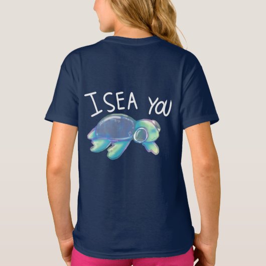 "I zee You" Schildpad T-shirt (Achterkant)