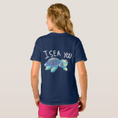 "I zee You" Schildpad T-shirt (Achterkant volledig)