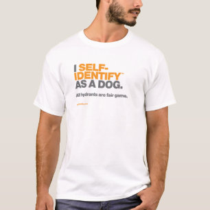I zelf-Identify™ als Hond voor Lichte Kleur T-shirt