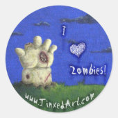 I ♥ Zombies! sticker (Voorkant)