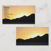 i zonsondergang visitekaartje (Voorkant / Achterkant)