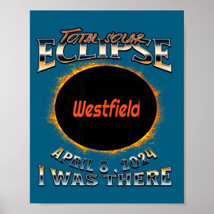 I Zonsverduistering Westfield Indiana Daar Poster