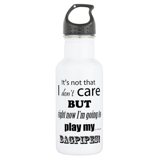 I Zorg voor Bagpipes Waterfles (Voorkant)