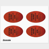 I Zorg voor Ukulele Oval Sticker (Vel)