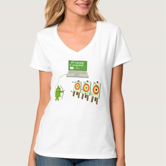 IA computer android linux windows apple T-shirt (Voorkant)