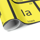 Ia - Iowa State Chemistry Periodic Table Symbol Cadeaupapier (Rol Hoek)
