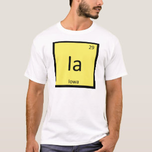 Ia - Iowa State scheikunde periodiek systeem symbo T-shirt