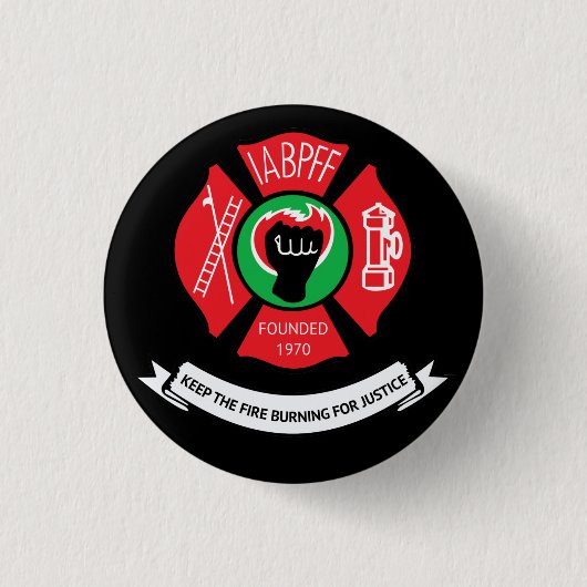 IABPFF GOLD FINISCH ETIKET PEL RONDE BUTTON 3,2 CM (Voorkant)