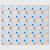 IAD, Washington DC, reizen de wereld door een luch Cadeaupapier (Vlak)