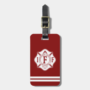IAFF/brandweerman Maltese Bagagelabel