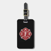 IAFF/brandweerman Maltese Bagagelabel (Voorkant verticaal)
