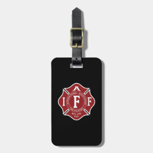 IAFF/brandweerman Maltese Bagagelabel