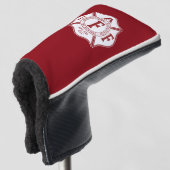 IAFF/Firefighter Maltese Cross Putter Hoesje Golfheadcover (3/4 voorkant)