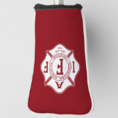 IAFF/Firefighter Maltese Cross Putter Hoesje Golfheadcover (Draai 90)