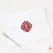 IAFF Maltese ronde Sticker (Envelop)